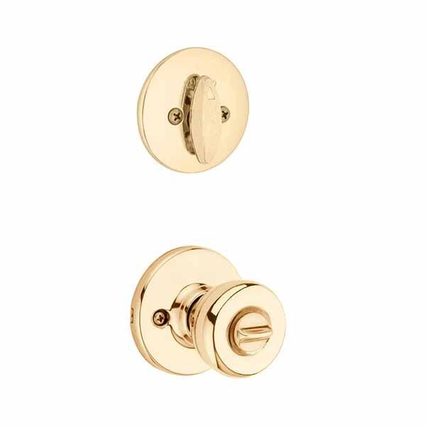 Tylo Keyed Entry Knob with Single Cylinder Deadbolt with Smartkey Technology / Polished Bra